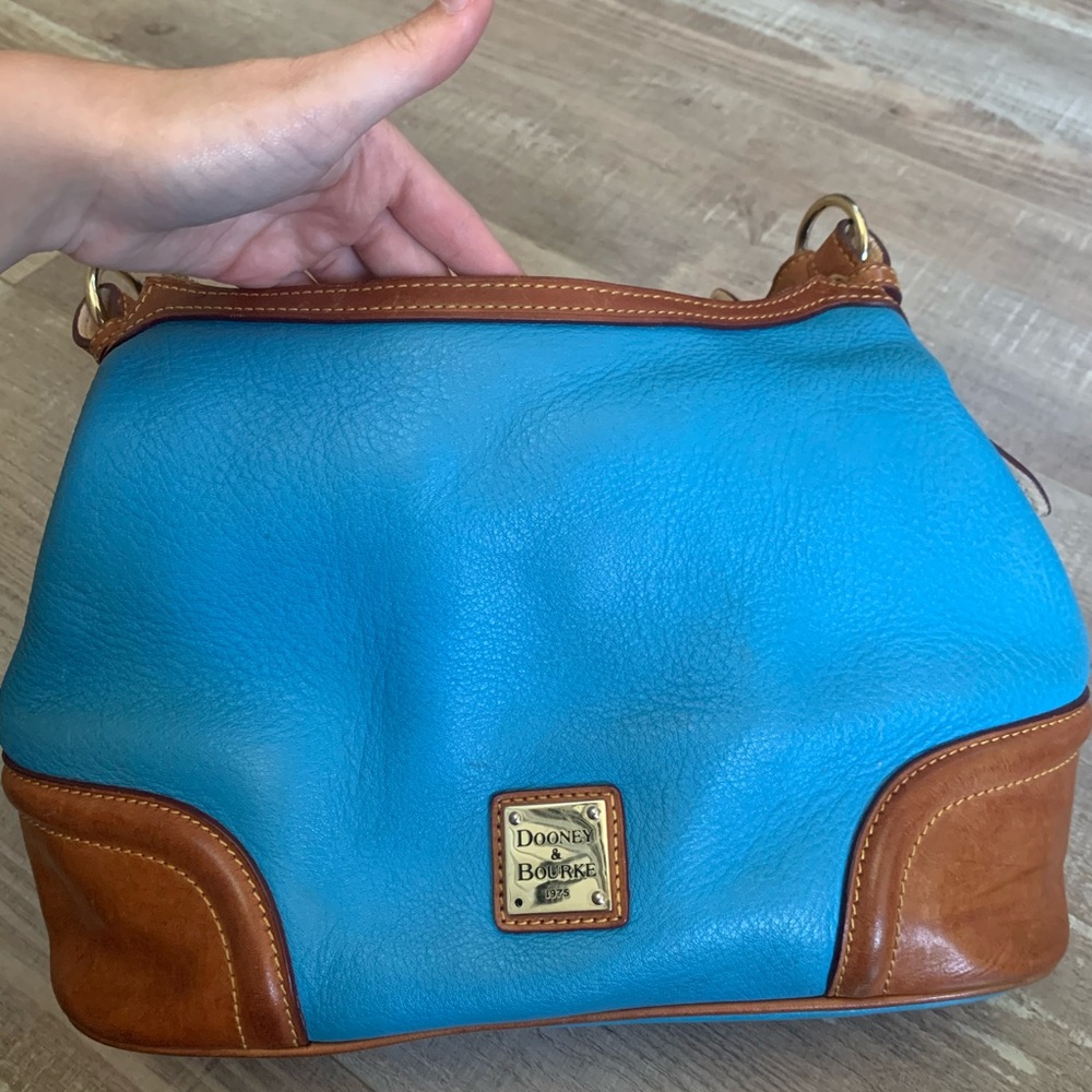 Dooney & Bourke Blue Brown Purse/Bag